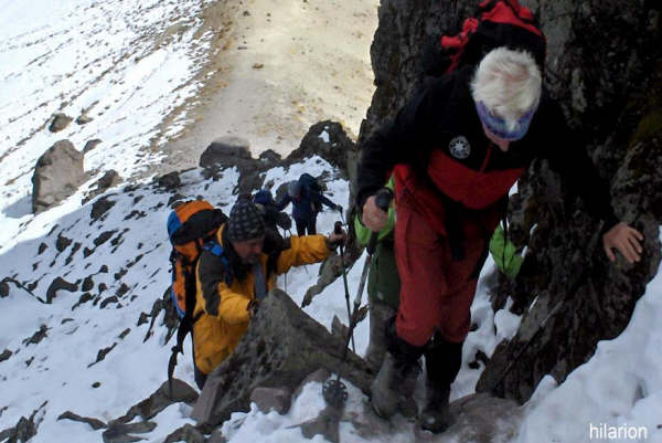 nevado de toluca subiendo el crater