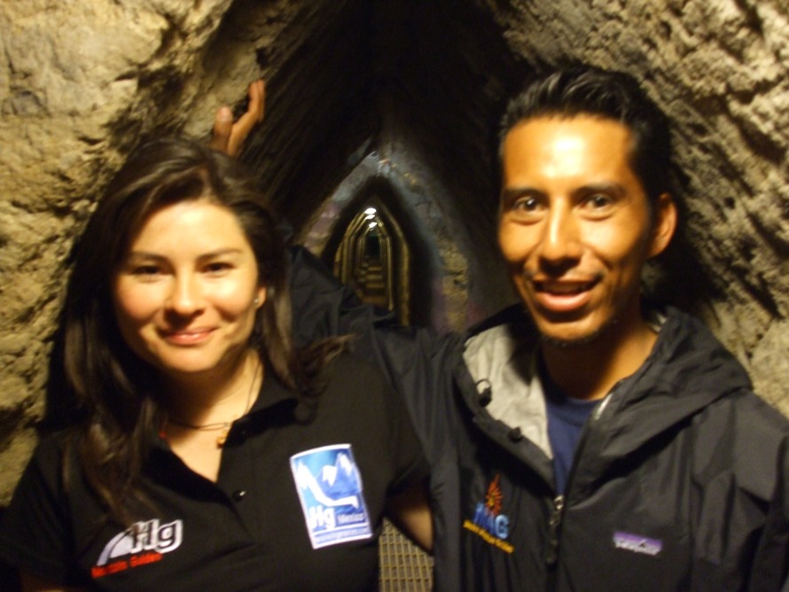 Cholula pyramid inside