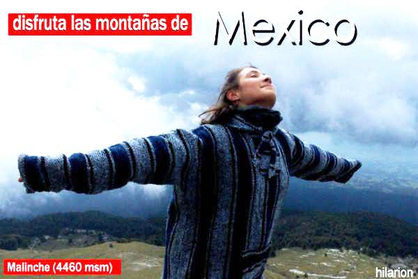 Malinche disfrutando de la cumbre