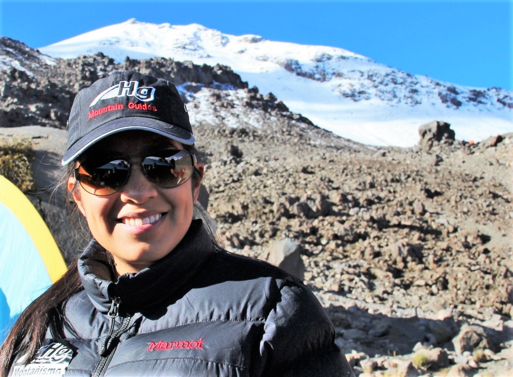 Denice en el Pico de Orizaba