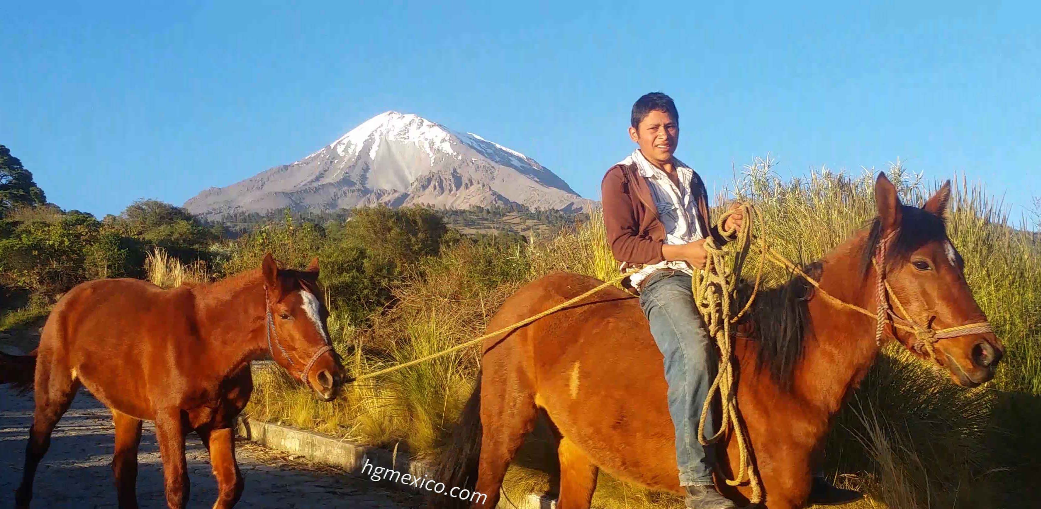 Pico de Orizaba and Iztaccihuatl